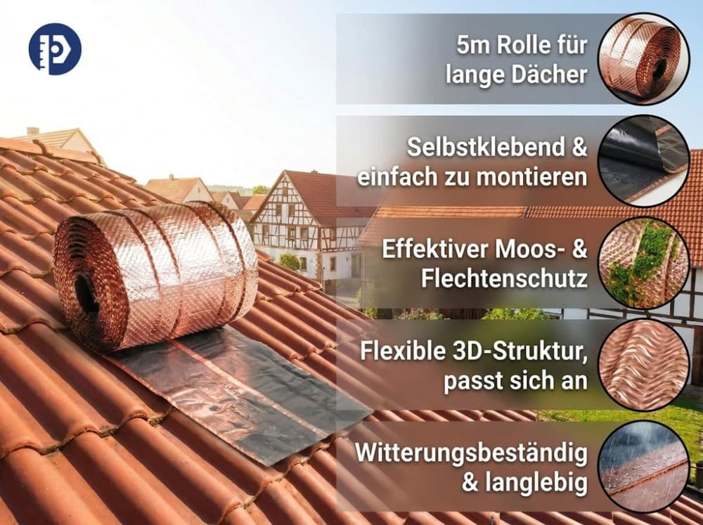 K TOOLS IMPACT Kupfer Dachschutz 5 Meter Angebot bei Norma