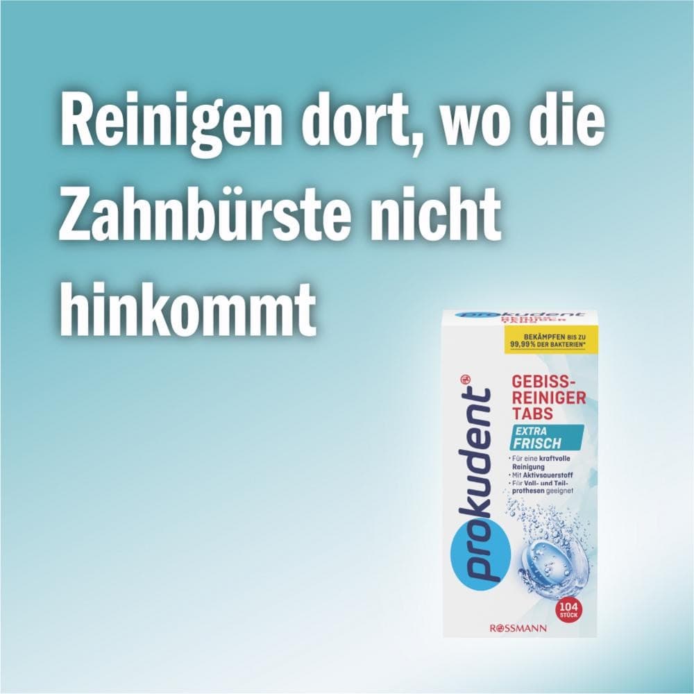Prokudent Gebissreiniger-Tabs, 104 Stk. – Spar