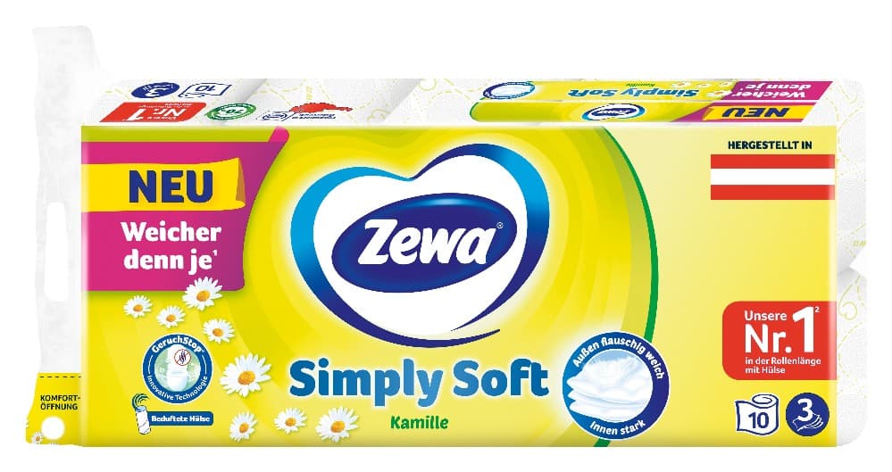 Zewa Toilettenpapier 9 Rollen od. 10 Rollen Angebot bei Billa Plus