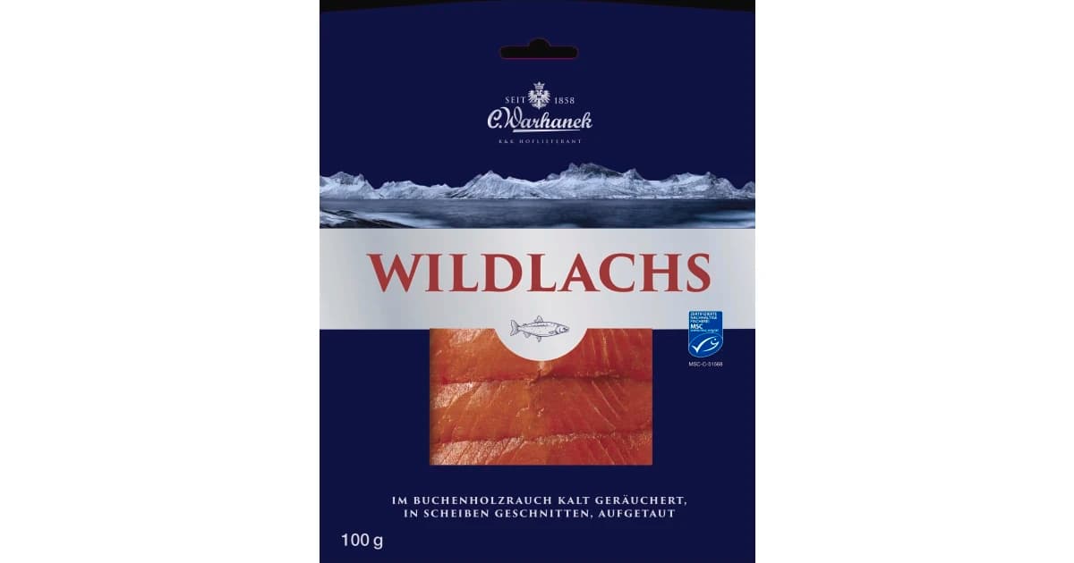 Wildlachs, 100 g Warhanek – Hofer