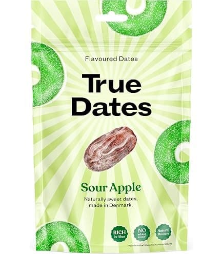 True Dates Aromatisierte Datteln Saurer Apfel, 100 g – Dm