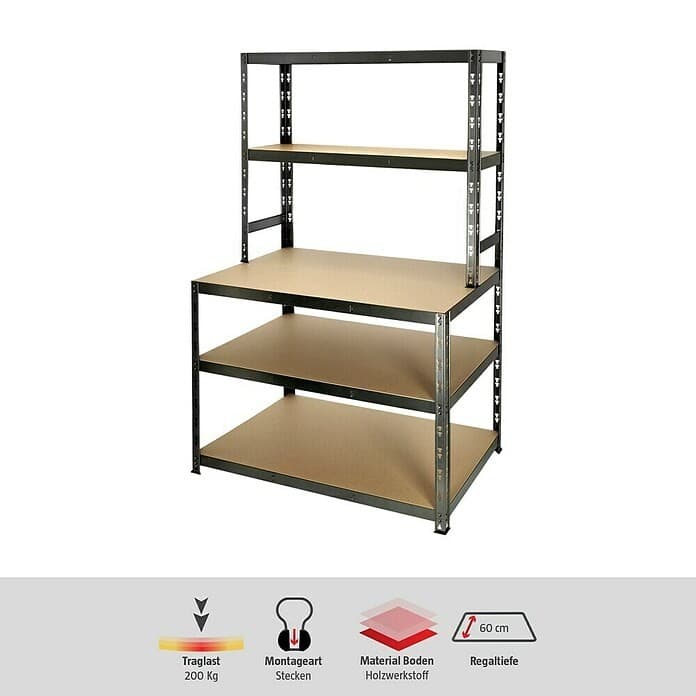 Metall-Schwerlast-Stufenregal – Bauhaus