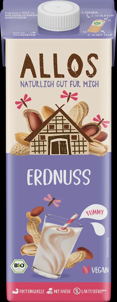 Erdnuss Drink, 1 l ALLOS – Dm