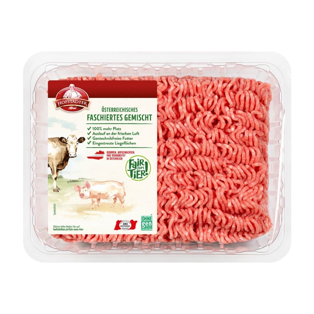 Hofstädter Fair zum Tier! Faschiertes gemischt 500 g Angebot bei Billa Plus