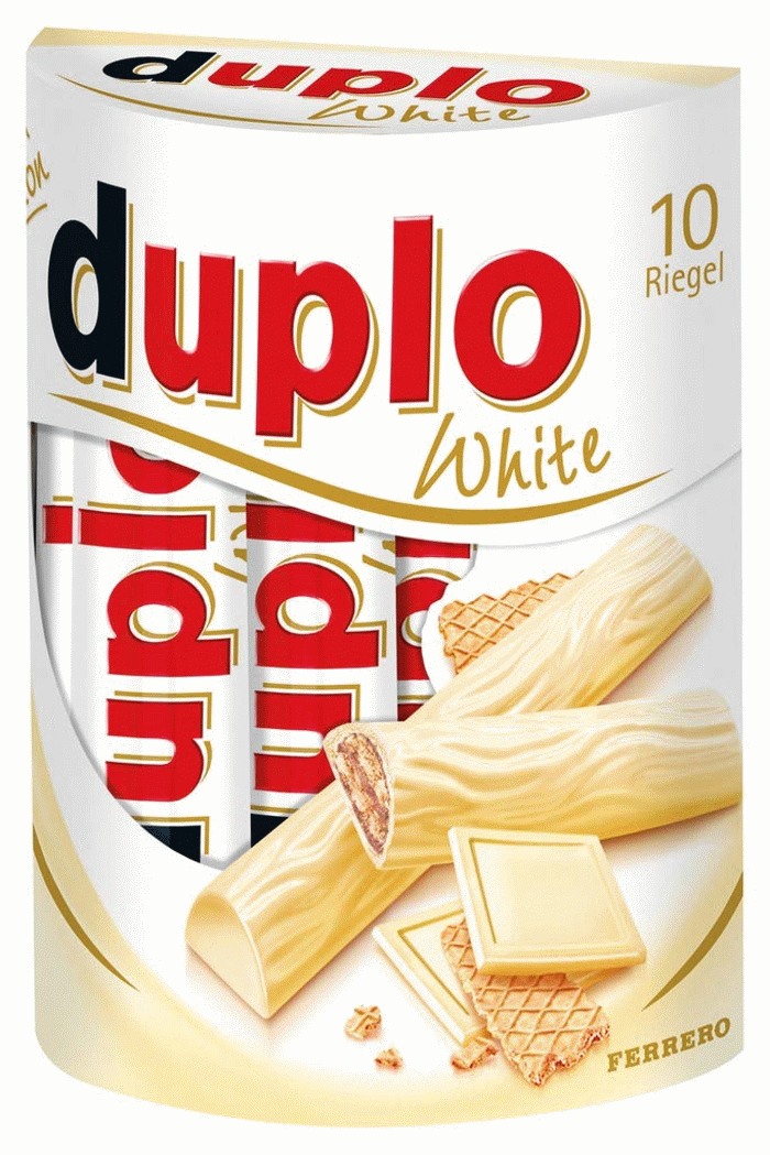 Duplo Klassik oder White, 10 Stück Packung, 182 g – Adeg