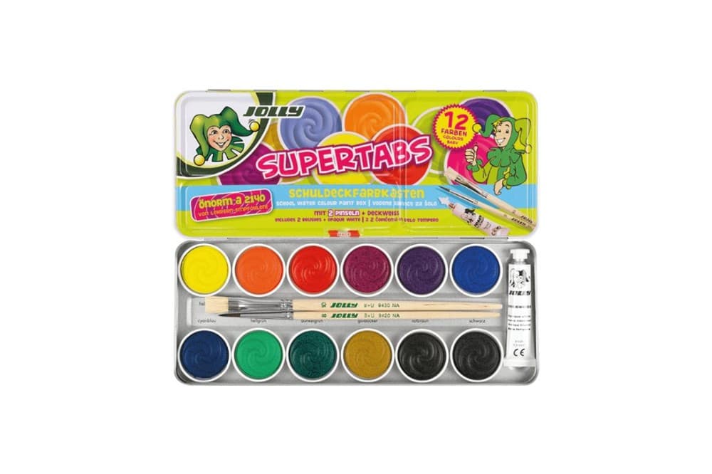 Jolly Deckfarben Supertabs, 12 Farben – Interspar