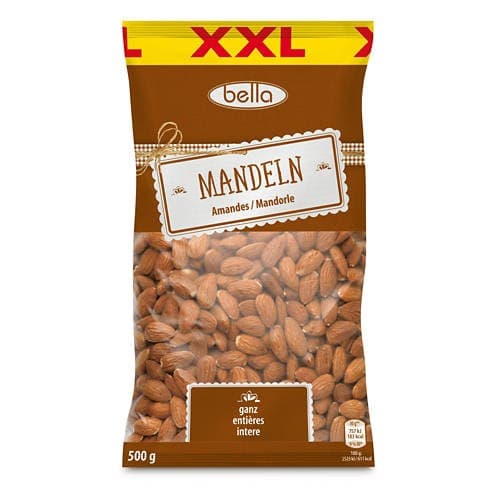 XXL Mandeln Natur, 500 g BELLA – Hofer