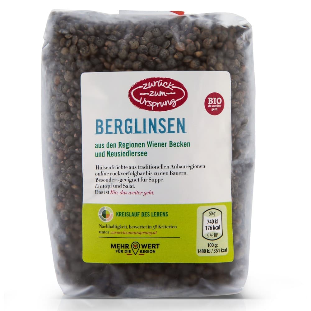 BIO-Hülsenfrucht-Variation, 500 g Zurück zum Ursprung – Hofer