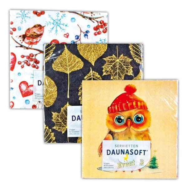 Daunasoft Motivservietten, 40 Stück – Norma