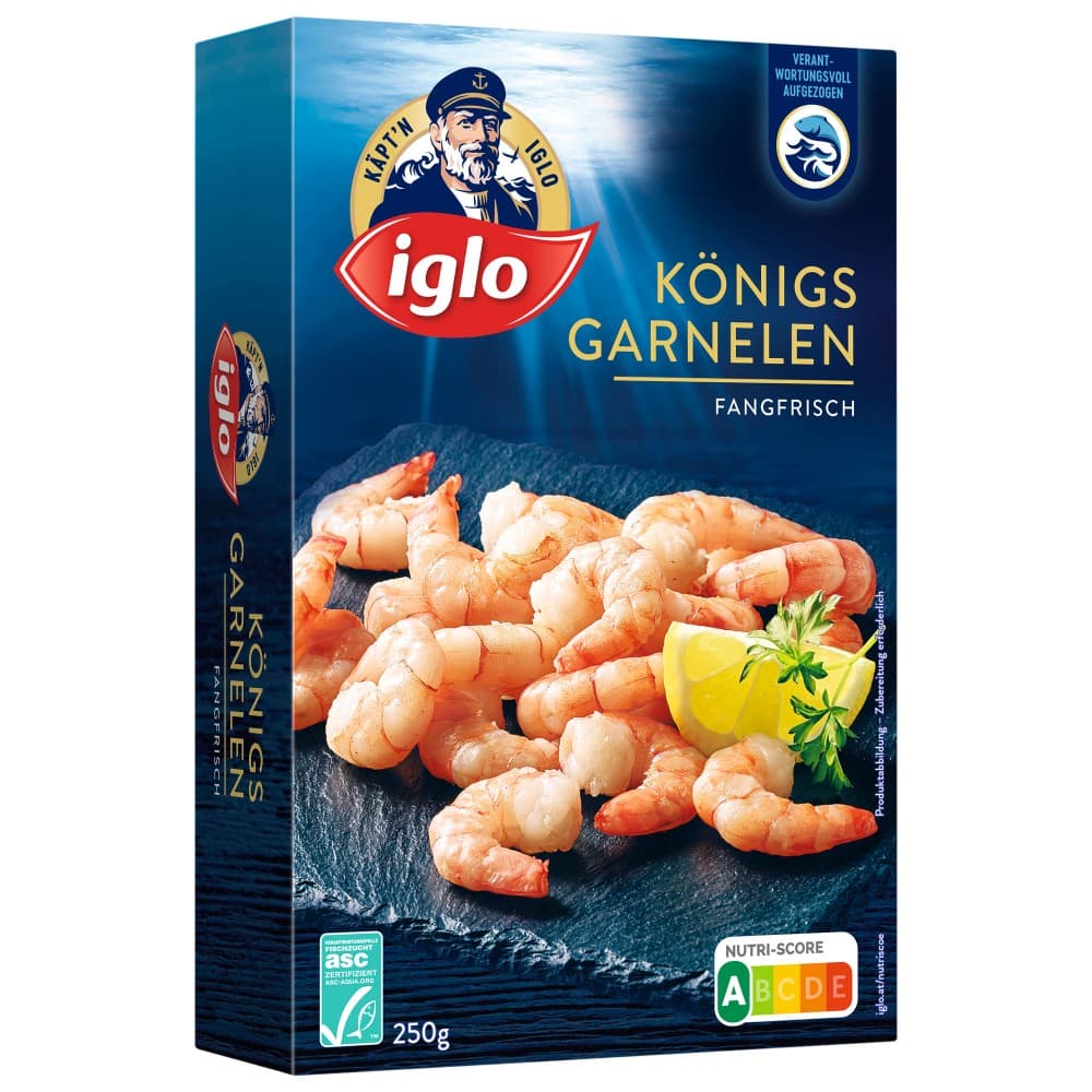 Iglo Königsgarnelen oder Wildlachs Natur, 250 g – Spar