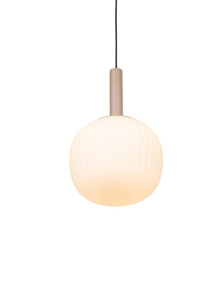 Hängeleuchte sandfarben/Glas weiß, L: 114CM novel – XXXLutz