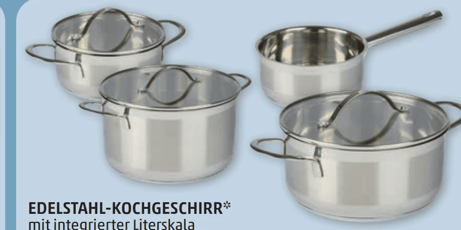 Edelstahl-Kochgeschirr Angebot bei Penny