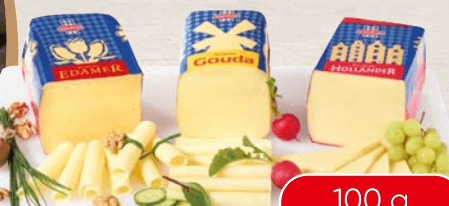Schärdinger Gouda, Edamer oder Käse nach holländischer Art, 100 g – Spar