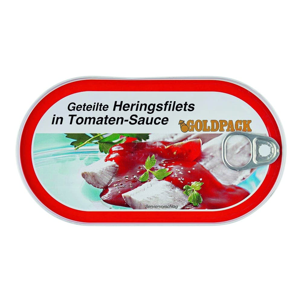Heringsfilets in Tomaten-Sauce, 200 g Goldpack – Maximarkt