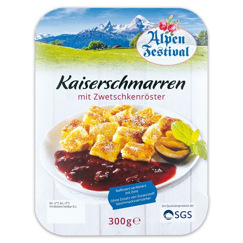 Süßes Gericht, 300 g Alpen Festival – Norma