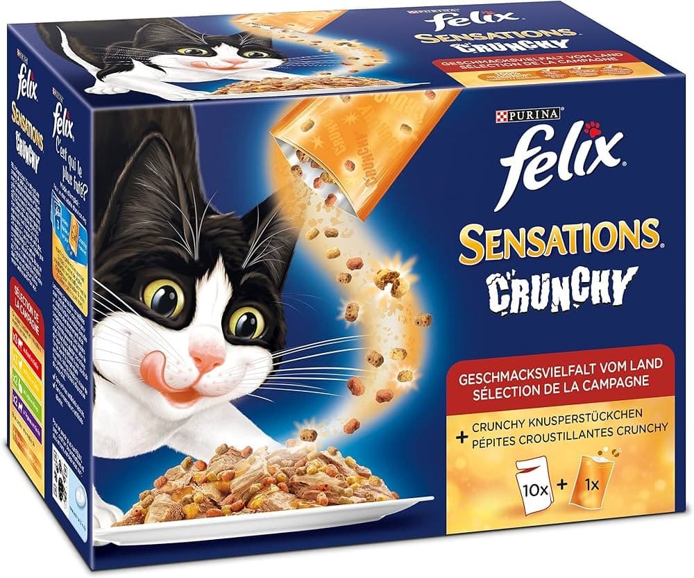Felix Katzennahrung, 10x 80 g, 12x 85 g, 10x 85 g + Crunchy – Maximarkt