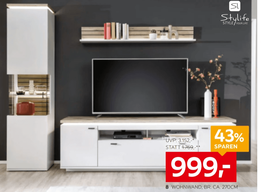Wohnwand Stylife Angebot bei XXXLutz