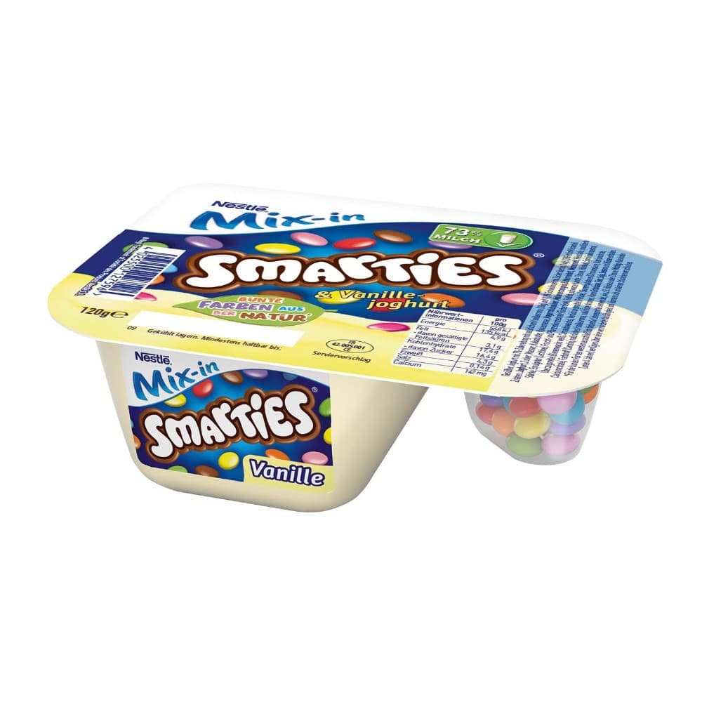 Nestlé XXL Smarties Vanillejoghurt, 6 x 120 g – Hofer