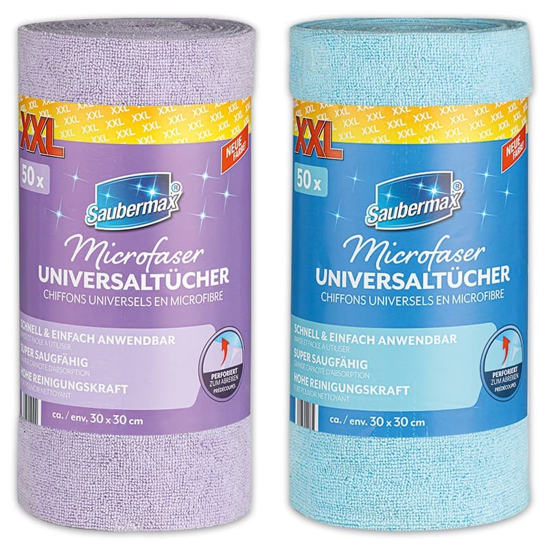 Microfaser Universal-tücher 50er Rolle Saubermax Angebot bei Norma