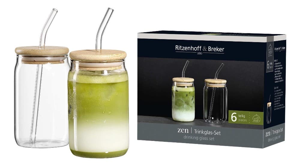 Trinkglas-Set Serie ZEN, 6-teilig, 2 Becher 400 ml Ritzenhoff & Breker – Müller