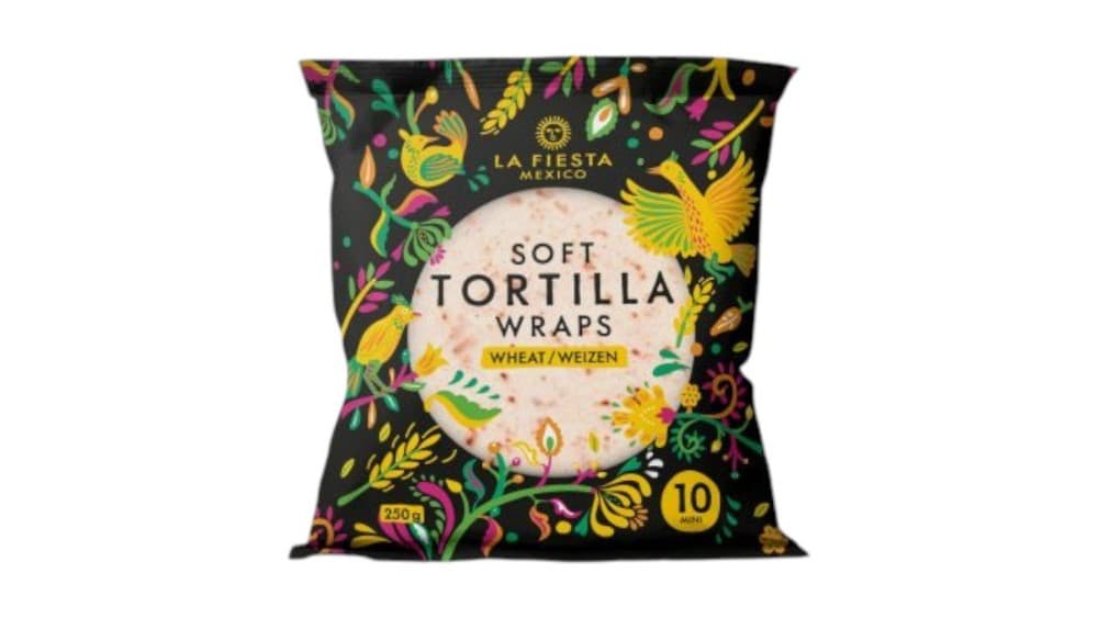 Soft Tortilla Wraps Weizen Mini, 10 Stück/250-g-Packung – Interspar