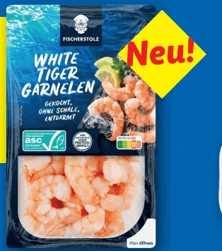 ASC White Tiger Garnelen 220 g FISCHERSTOLZ Angebot bei Lidl