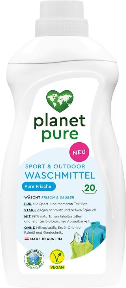 Sport & Outdoor Waschmittel, 20 Waschgänge Planet Pure – Spar