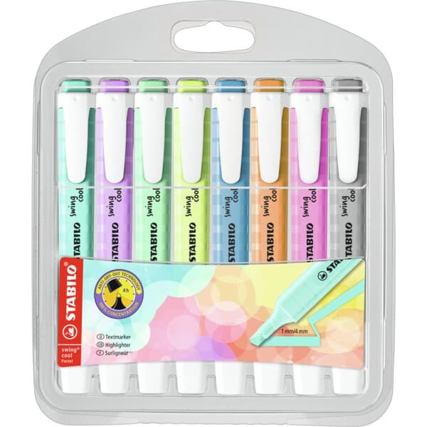 Textmarker Swing 8er Etui STABILO Angebot bei Müller