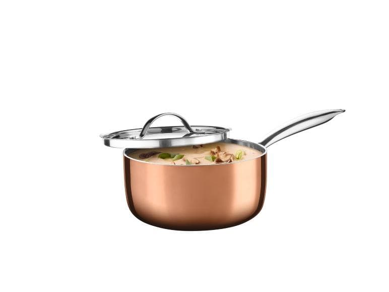 SilverCrest Premium-Kochgeschirr mit Kupferschicht Stielkasserolle, ca. 16 x 8 cm – Lidl