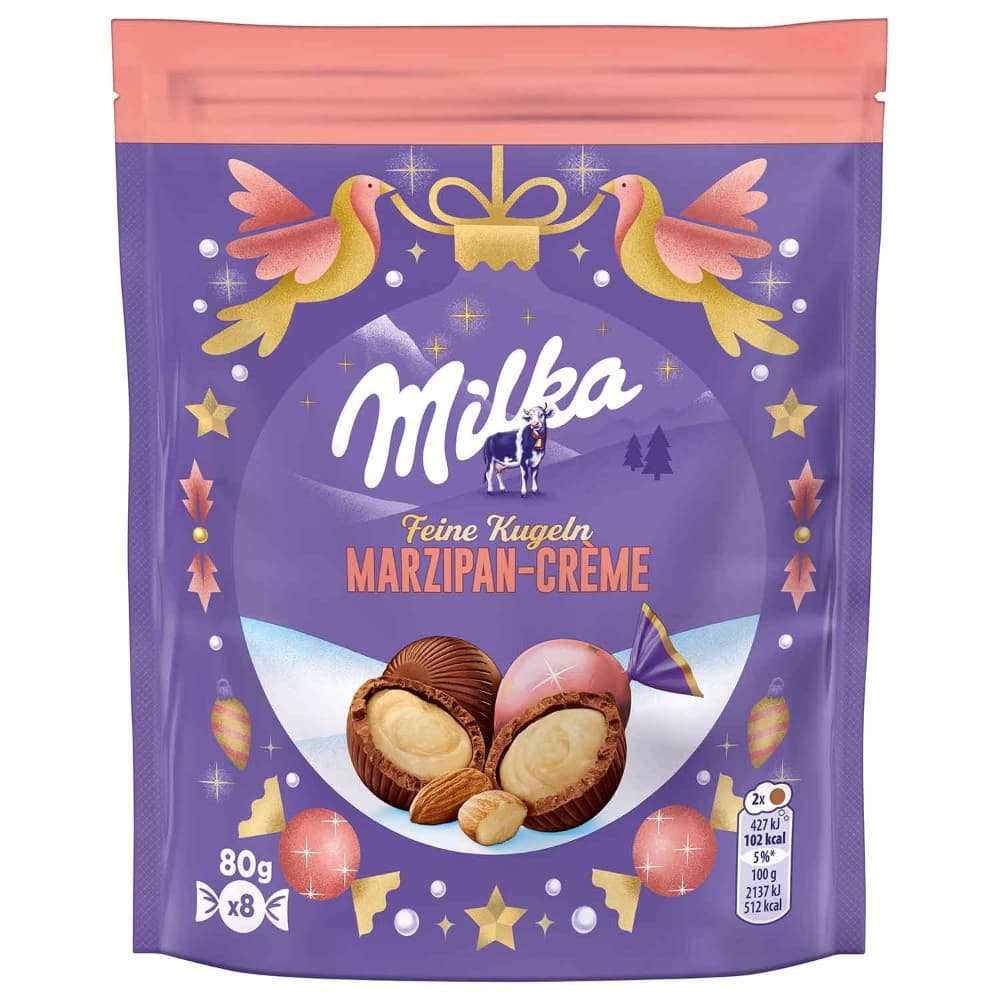 Feine Kugeln, 80 g / 82 g Milka – Norma