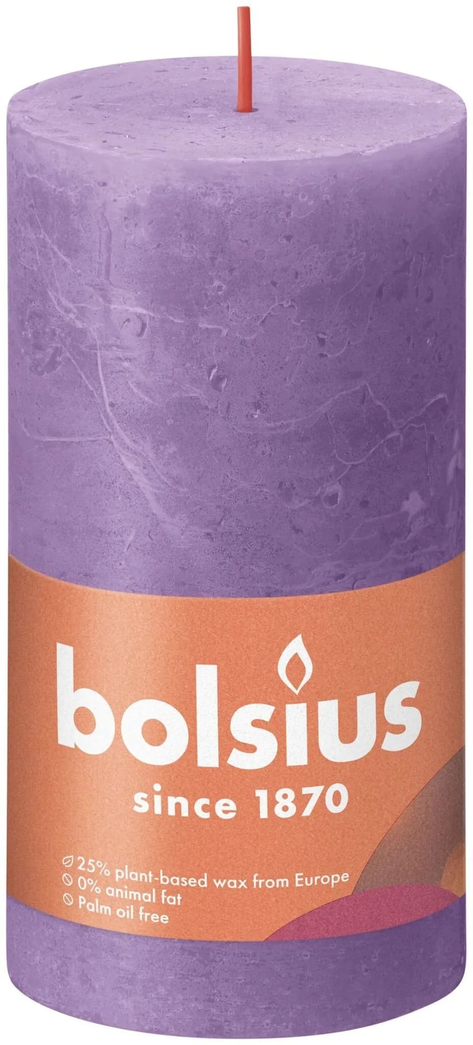 Stumpenkerzen Rustik, H 130 x B 68 mm – Müller