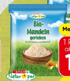 Bio-Mandeln gerieben, 200 g SPAR Natur*pur – Spar