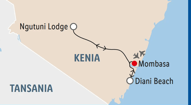 Kenia Baden & Safari, 9, 12 bzw. 18 Tage – Lidl Reisen