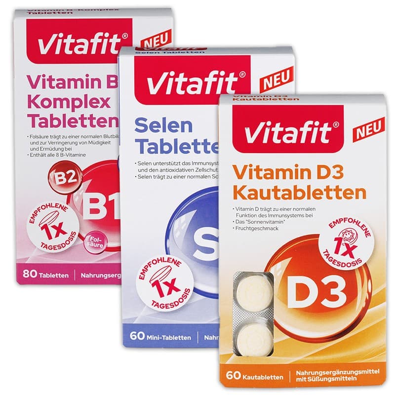 Vitamintabletten, 60 Kautabletten / 80 Tabletten / 60 Stück Vitafit – Norma