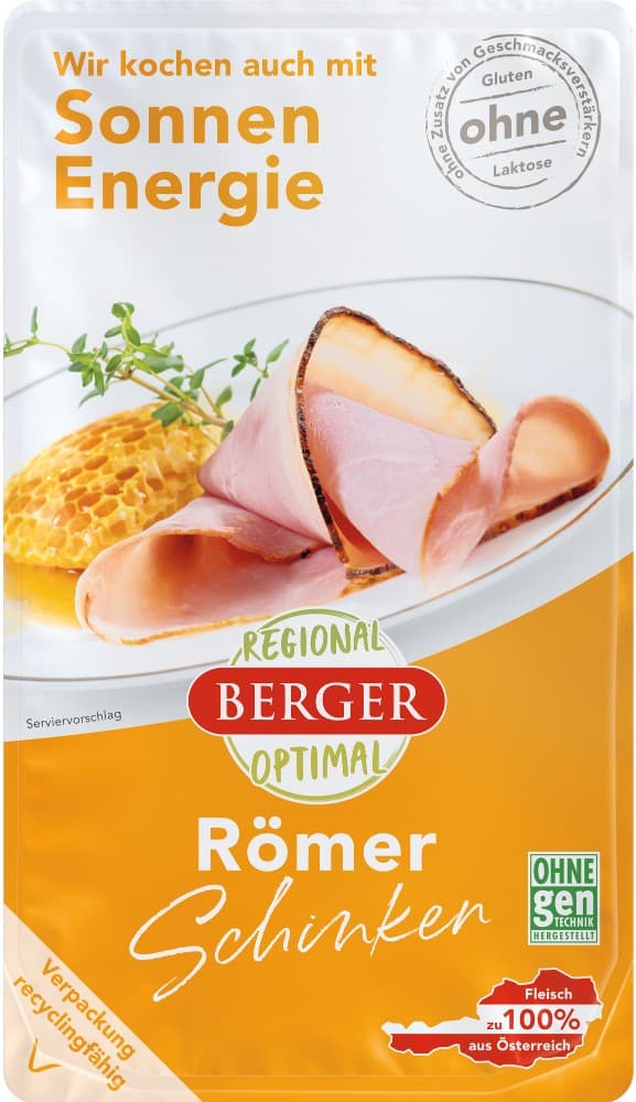 Berger Putenschinken, Hühnerschinken od. Römer-Schinken, 100 g – Penny