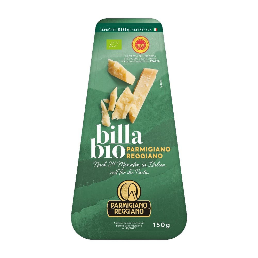 BILLA Bio Bio-Parmigiano Reggiano, 150 g – Billa