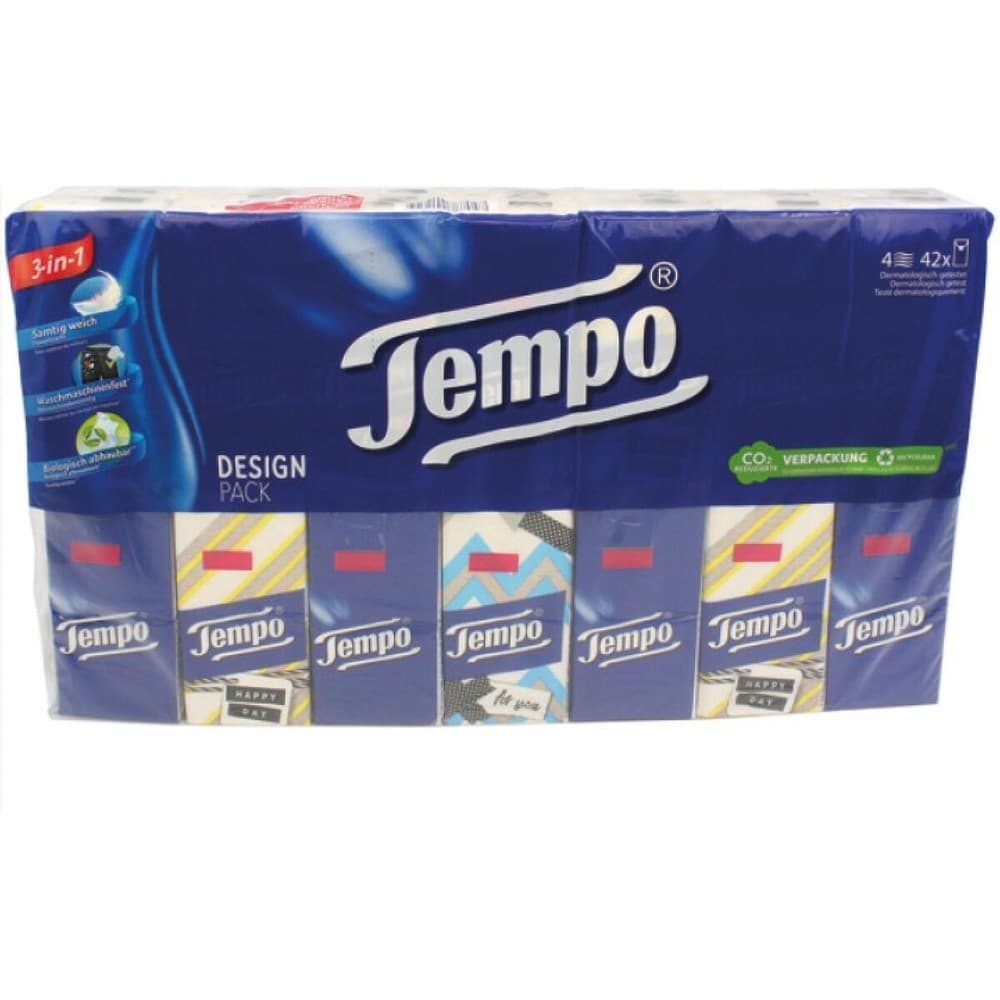 Tempo Taschentücher, 42x 10 Stück, 36x 9 Stück oder Triobox – Maximarkt