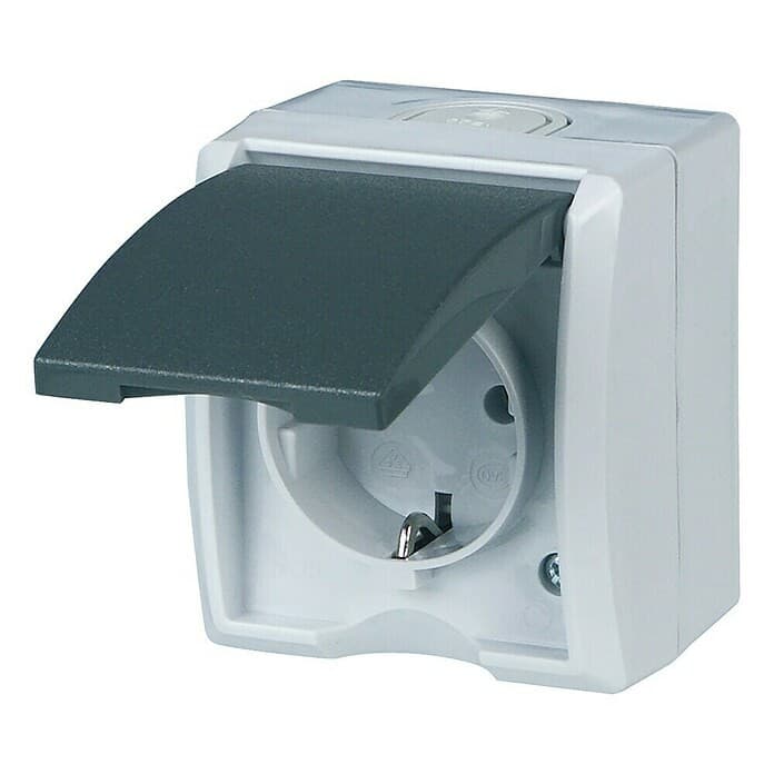 Aufputz-Schalterserie AQUA FORM Steckdose 1-fach Berker Angebot bei Bauhaus