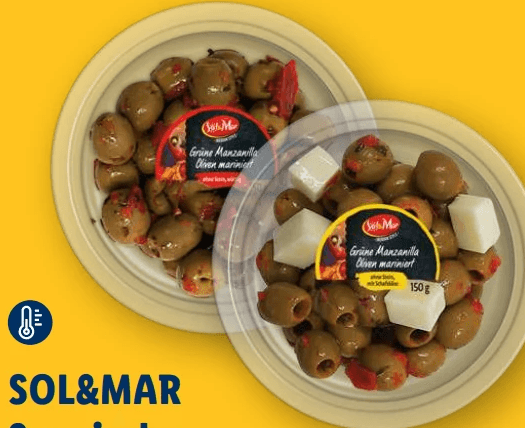 Spanische Oliven, 150 g Sol&Mar – Lidl