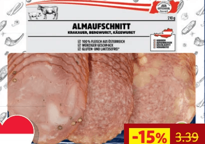 Wiesentaler Almaufschnitt, 210 g – Lidl
