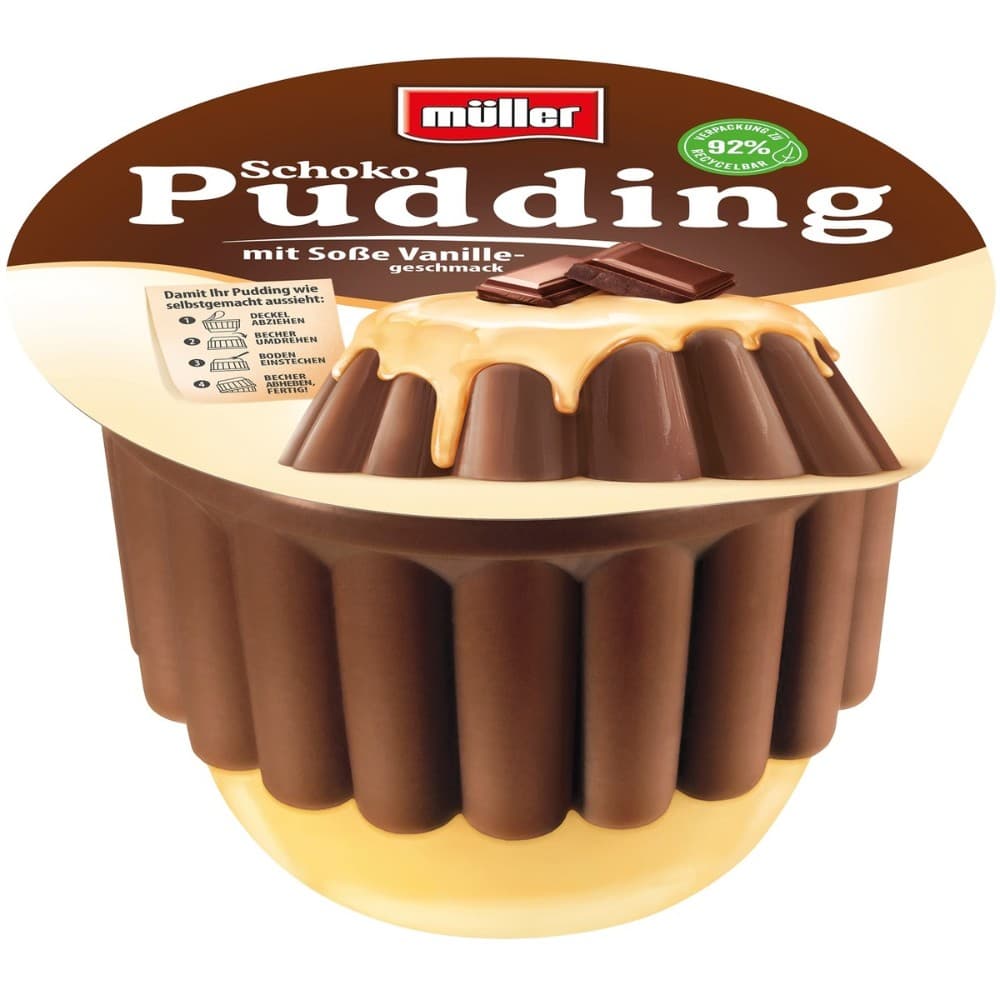 Müller Pudding mit Sosse, 450 g – Penny