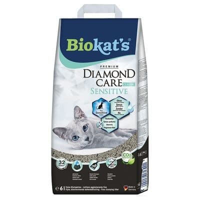 Biokat's Diamond Sensitive Premium-Katzenstreu, 6-Liter-Sack – Interspar