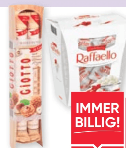 Raffaello oder Giotto, 230 g oder 154 g Ferrero – Maximarkt