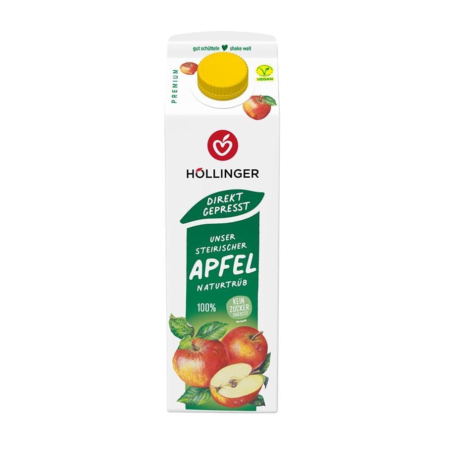 Höllinger Steirischer Apfelsaft naturtrüb, 1 Liter – Adeg