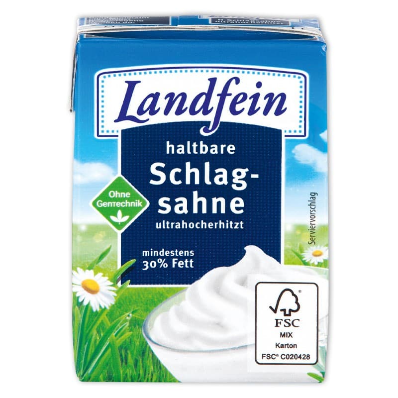 Haltbare Schlagsahne 200 g Landfein Angebot bei Norma