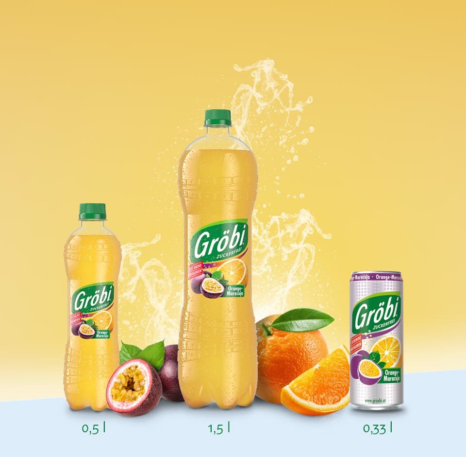 Gröbi Pink Grapefruit od. Orange-Maracuja 0,5 l Angebot bei Penny