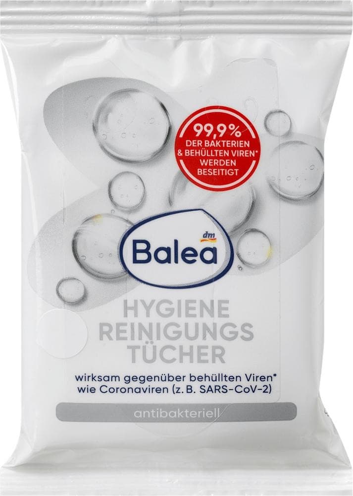 Balea Hygiene Reinigungstücher, 10 Stk. – Dm