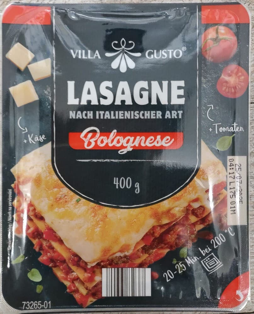 Villa Gusto Lasagne, 400 g – Norma