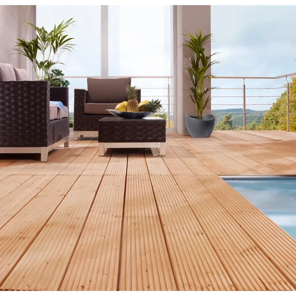 Terrassendiele Douglasie, 2,8 cm Stärke, 13,5 cm Breite, 2 oder 3 m Länge – Bauhaus