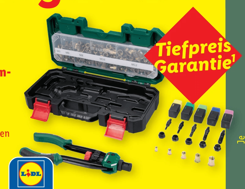 PARKSIDE Nietmutternzange mit Zubehör, 151-teilig – Lidl